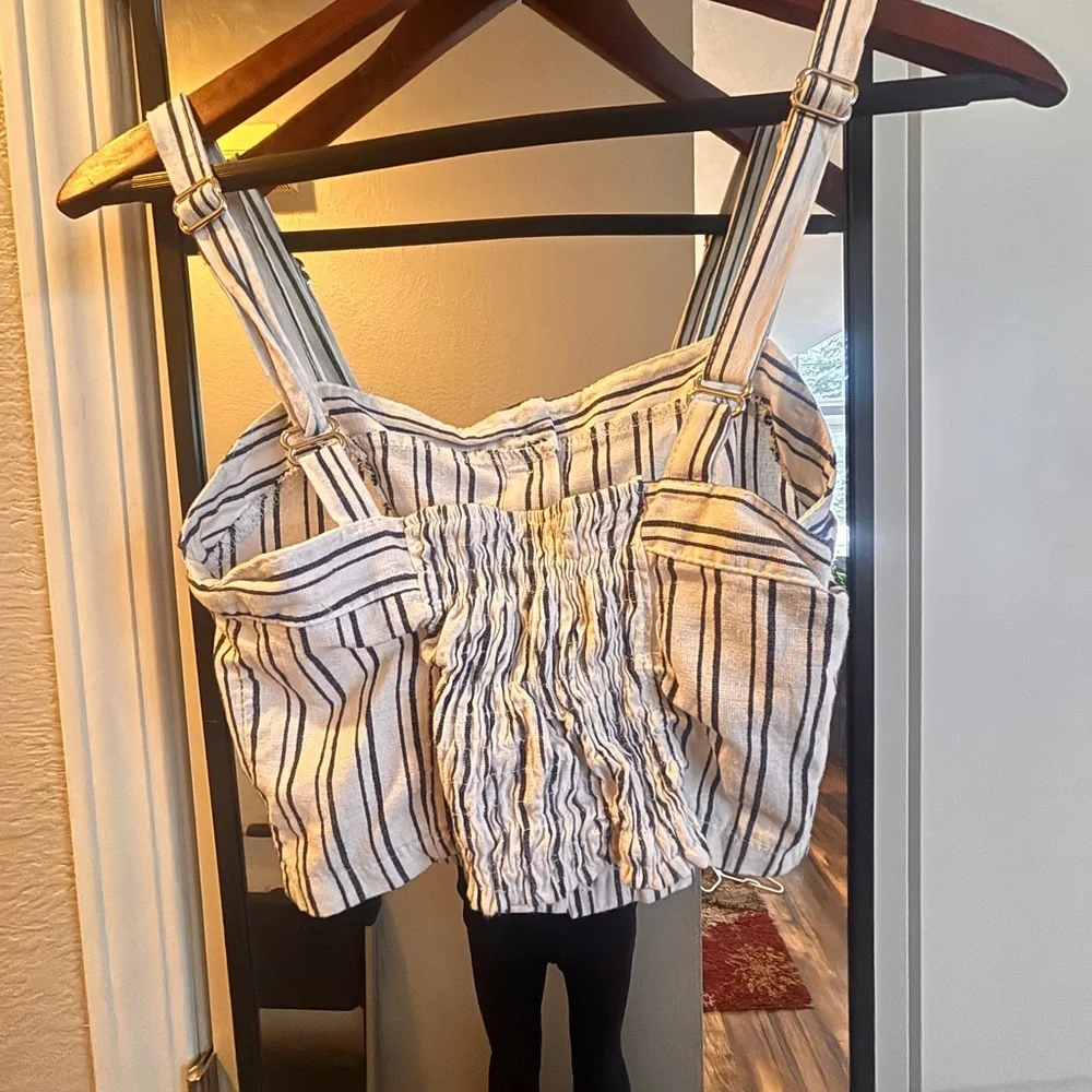 Brandy Melville Navy Striped Camisole - Picture 4 of 4